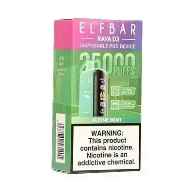 Elfbar Raya D3 Alpine Mint 50mg/ml-25000 Puffs