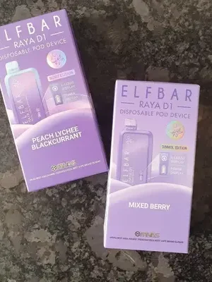 Elfbar RAYA D1 - Peach Lychee Blackcurrant & Mixed Berry